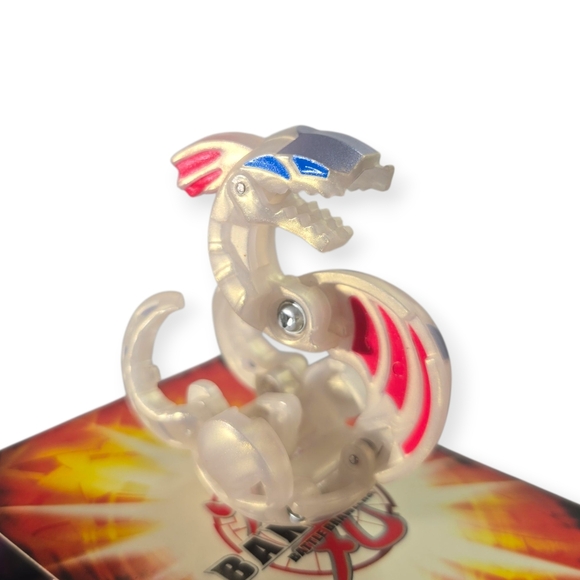 Bakugan B3 Bakufrost Haos Abis Omega WHITE PEARL Battle Brawlers Rare - Picture 3 of 7